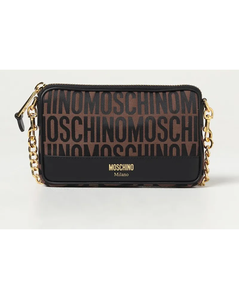 Moschino Schultertasche damen Braun