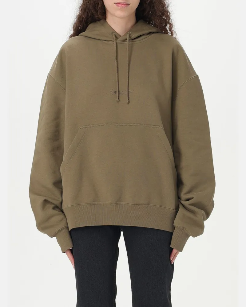 Saint Laurent Sweatshirt damen Kaki