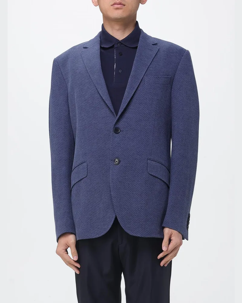Etro Einreihiger Baumwollmischblazer Bunt