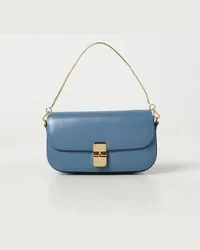 A.P.C. Schultertasche Hellblau