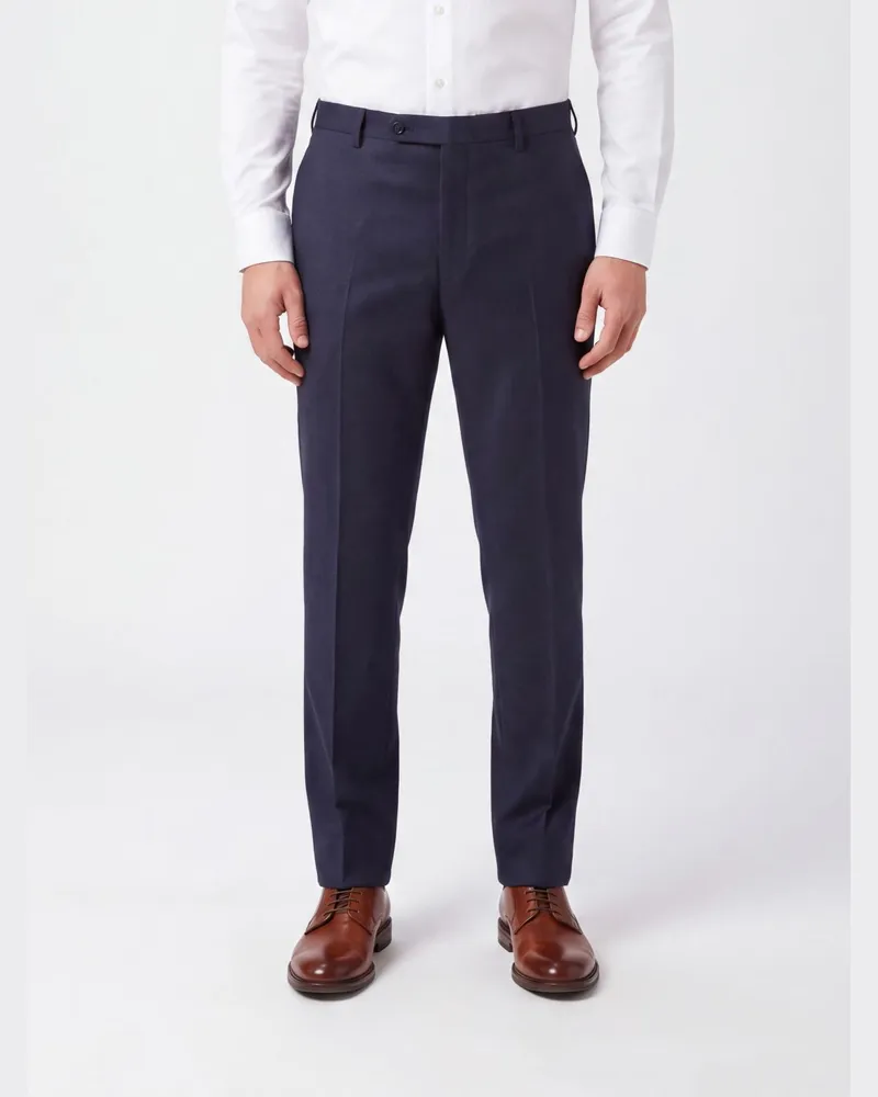 Incotex Slim-Fit Chino aus Wollflanell mit versetztem Verschluss Grau