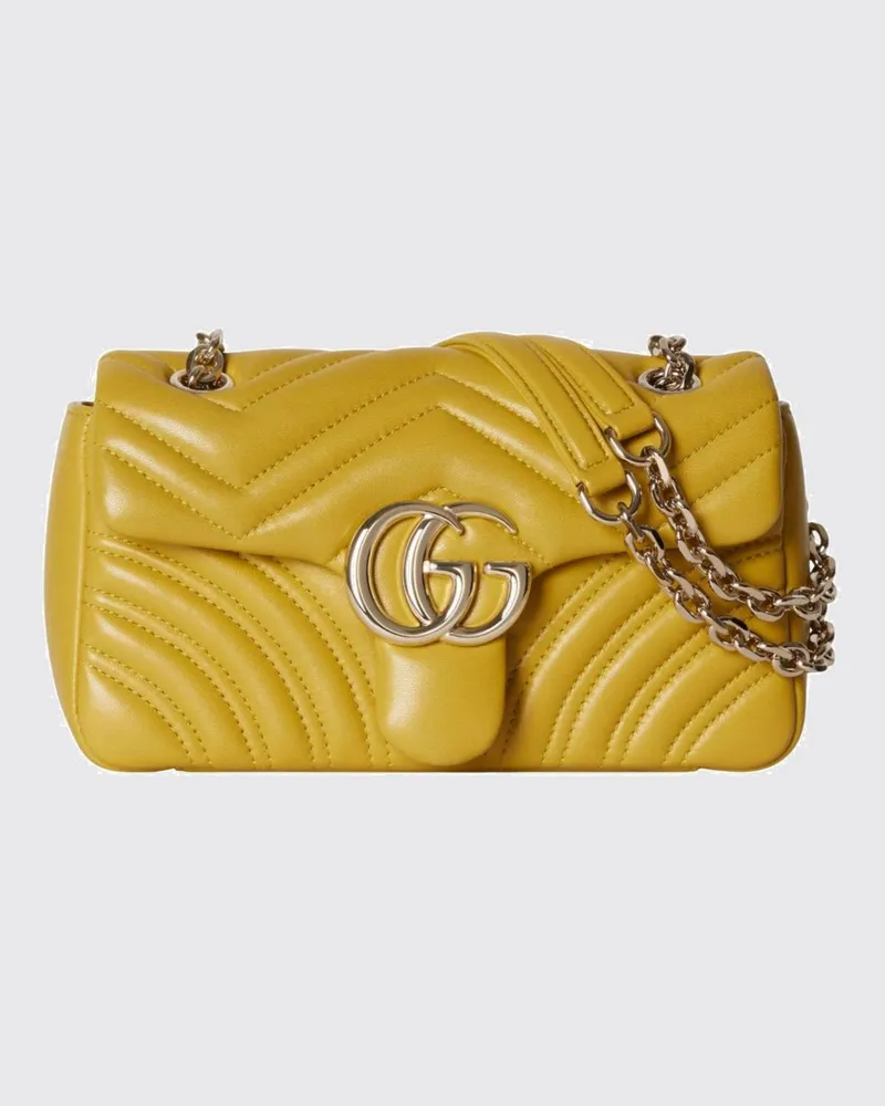 Gucci GG Marmont kleine Umhängetasche Gelb