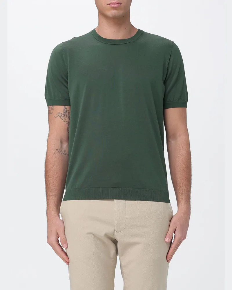 Drumohr  T-shirt herren Waldgrün
