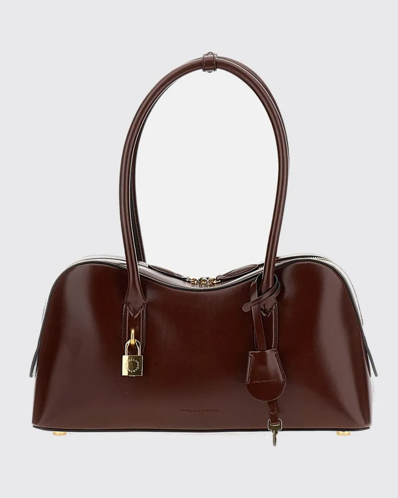 Stella McCartney Ryder Tasche aus Kunstleder Burgunderrot