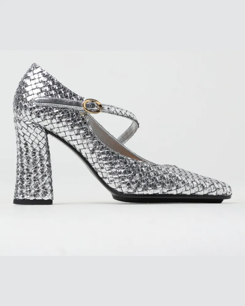 Bottega Veneta Schuhe damen Silber