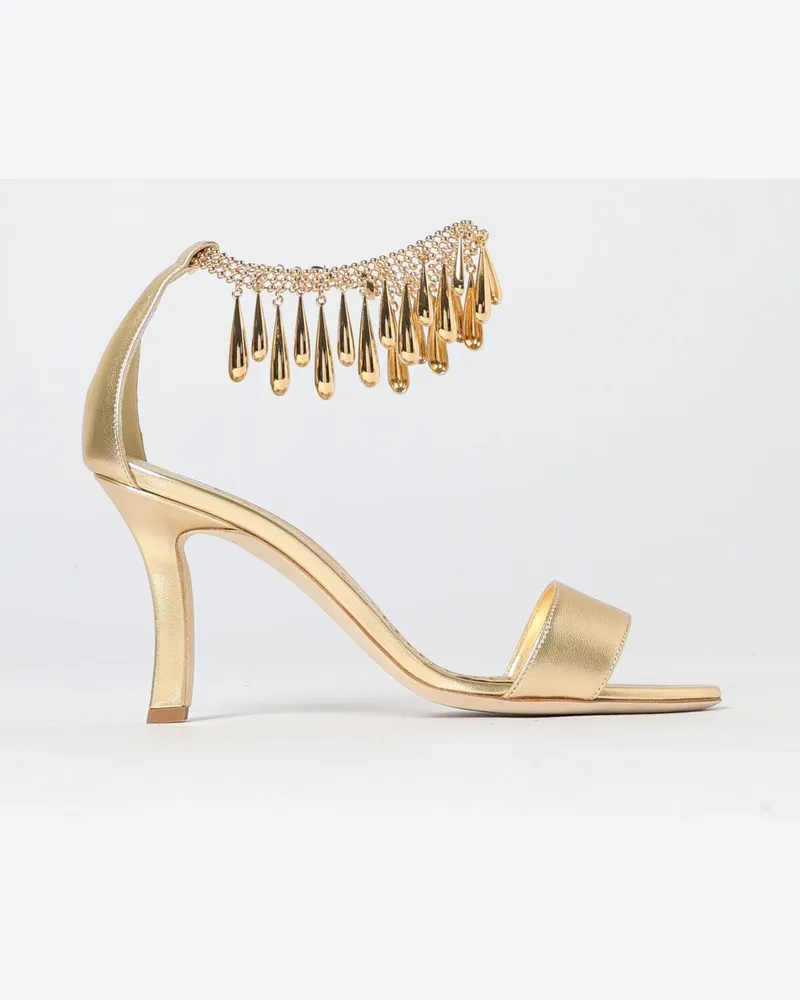 Manolo Blahnik Schuhe damen Gold
