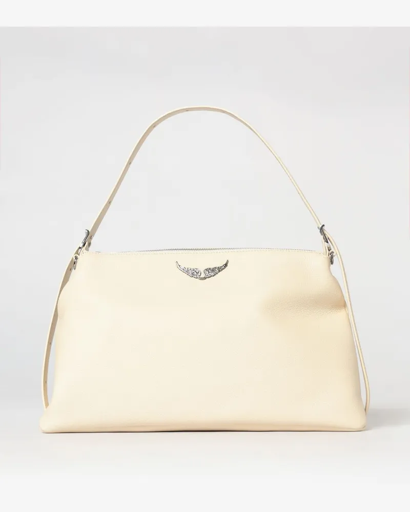 Zadig & Voltaire ZADIG  VOLTAIRE Jim Tasche aus genarbtem Leder Zadig & Voltaire Weiß