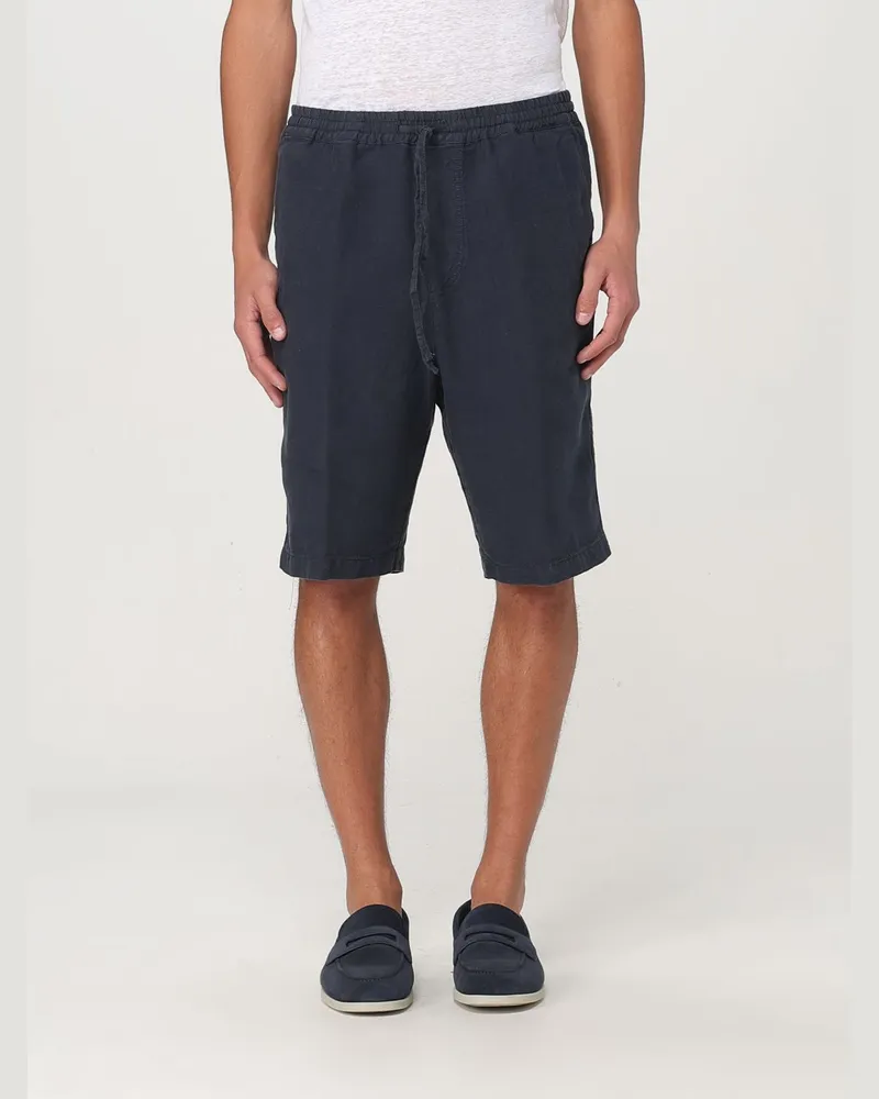 120% Lino Shorts herren Blau