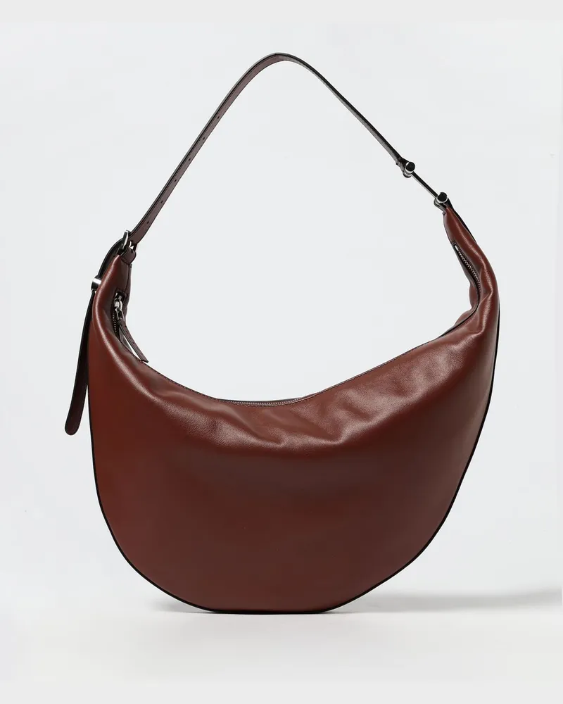 Marni Schultertasche damen Burgunderrot