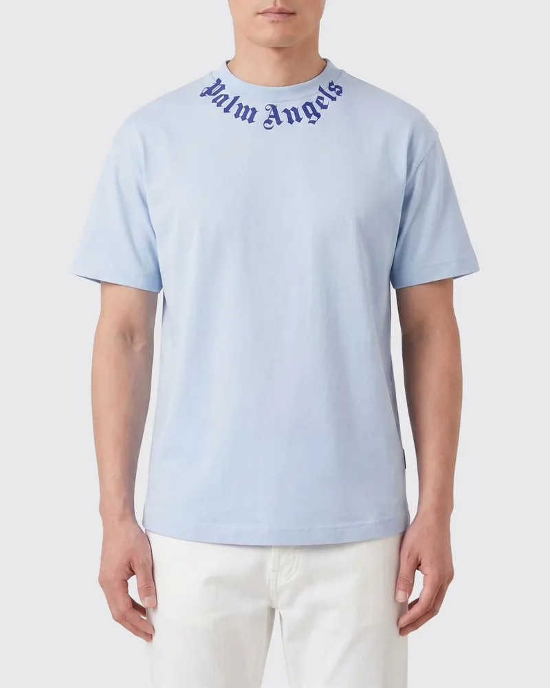 Palm Angels T-shirt herren Hellblau