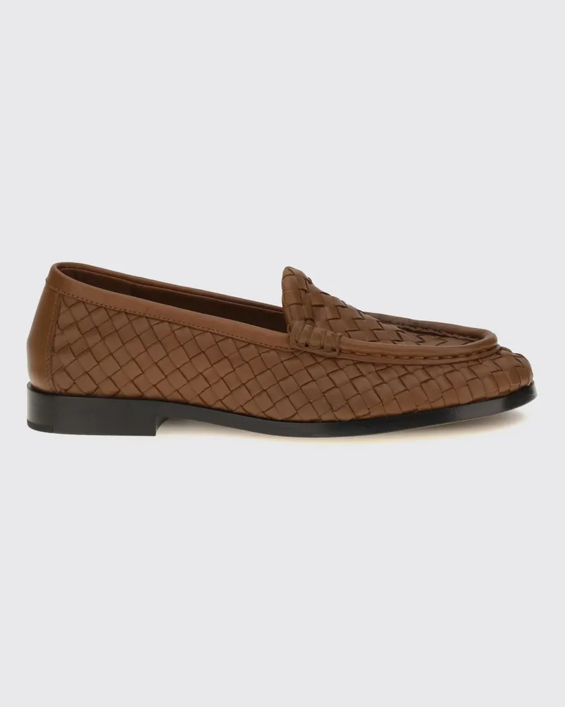 Bottega Veneta Silenzio Loafer von aus Intrecciato-Lammleder Braun