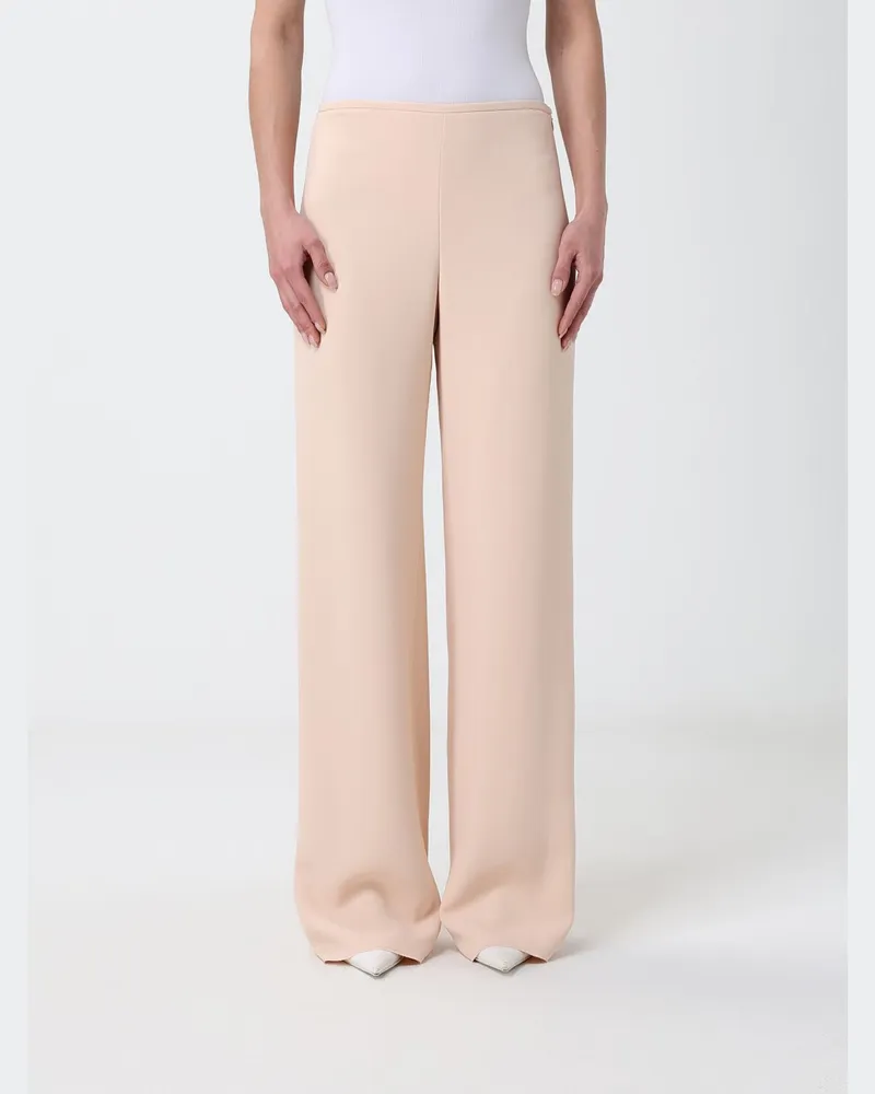 Emporio Armani Weite Crêpe-Hose Leder