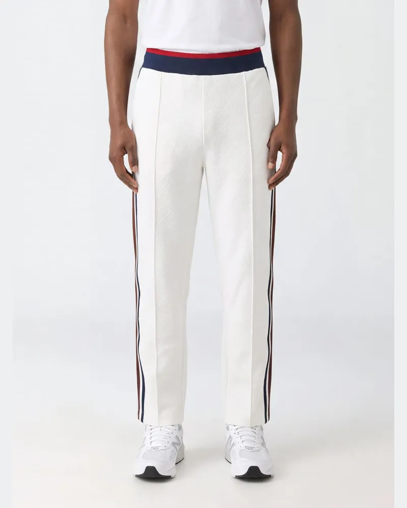 Casablanca Paris Jogginghose aus Jersey mit Jacquard-Monogramm und Seitenstreifen Weiß