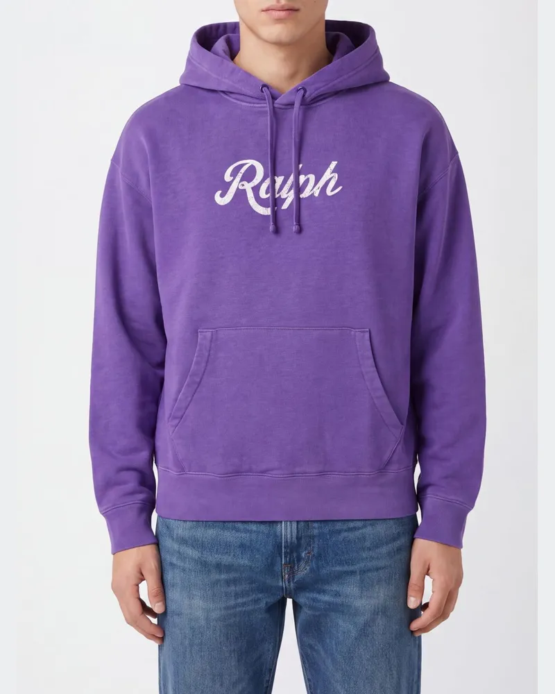 Ralph Lauren Baumwoll-Hoodie mit Kordelzug, Kängurutasche und Logo Pink