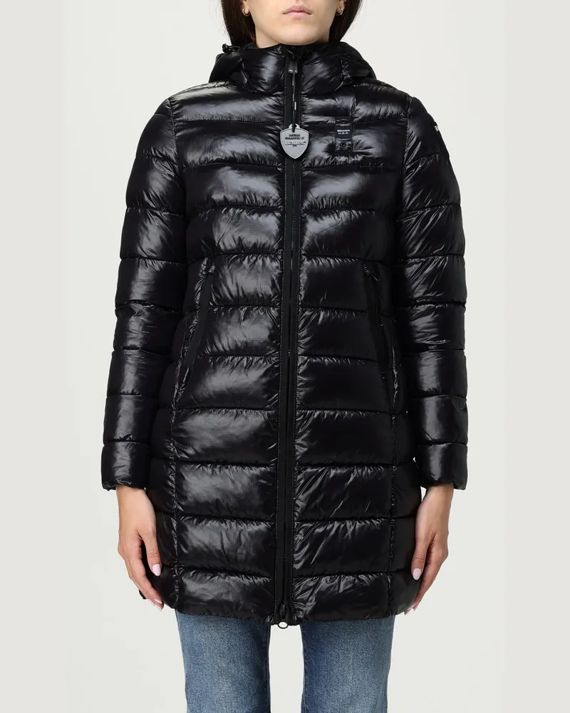 Blauer Jacke damen Schwarz