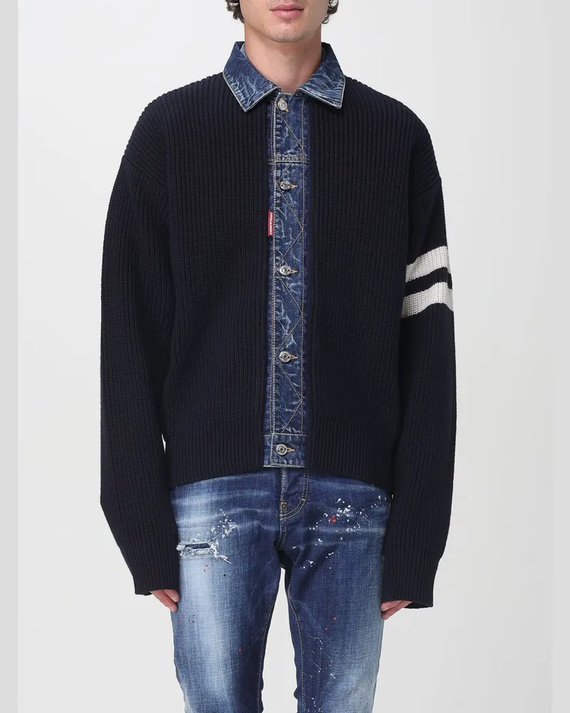 Dsquared2 Strickjacke herren Blau