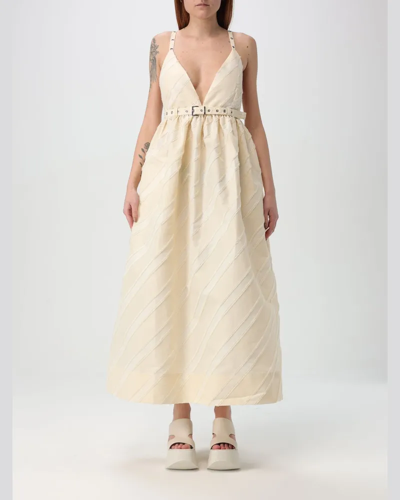 Ganni Kleider damen Beige