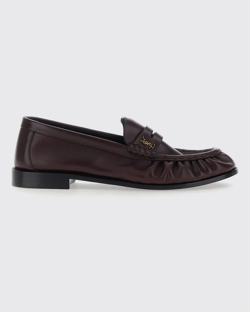 Saint Laurent Mokassins herren Burgunderrot