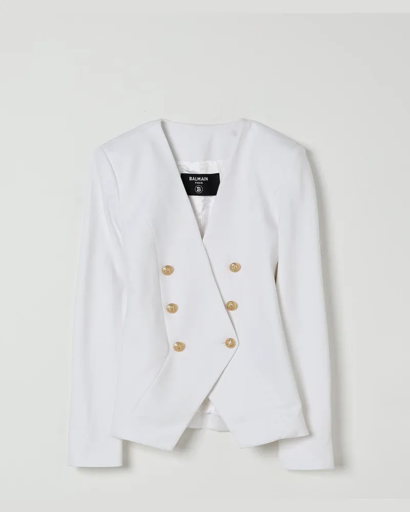 Balmain Jacke kinder Weiß