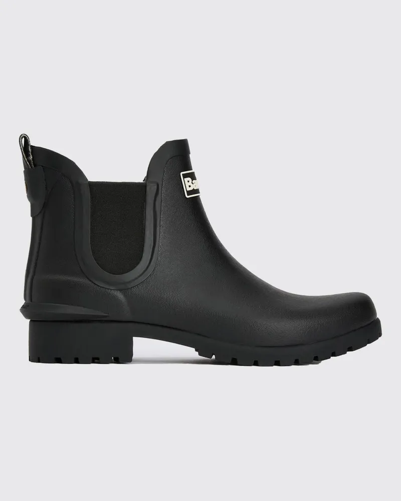 Barbour Gummiregenstiefel im Chelsea-Stil mit appliziertem Logo Schwarz