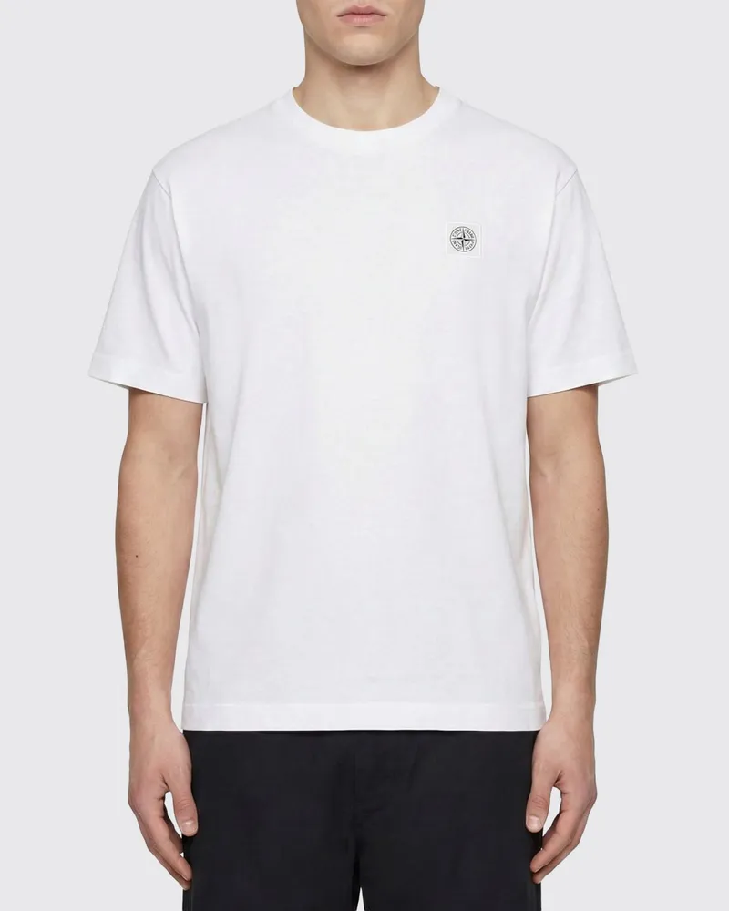 Stone Island T-shirt herren Weiß