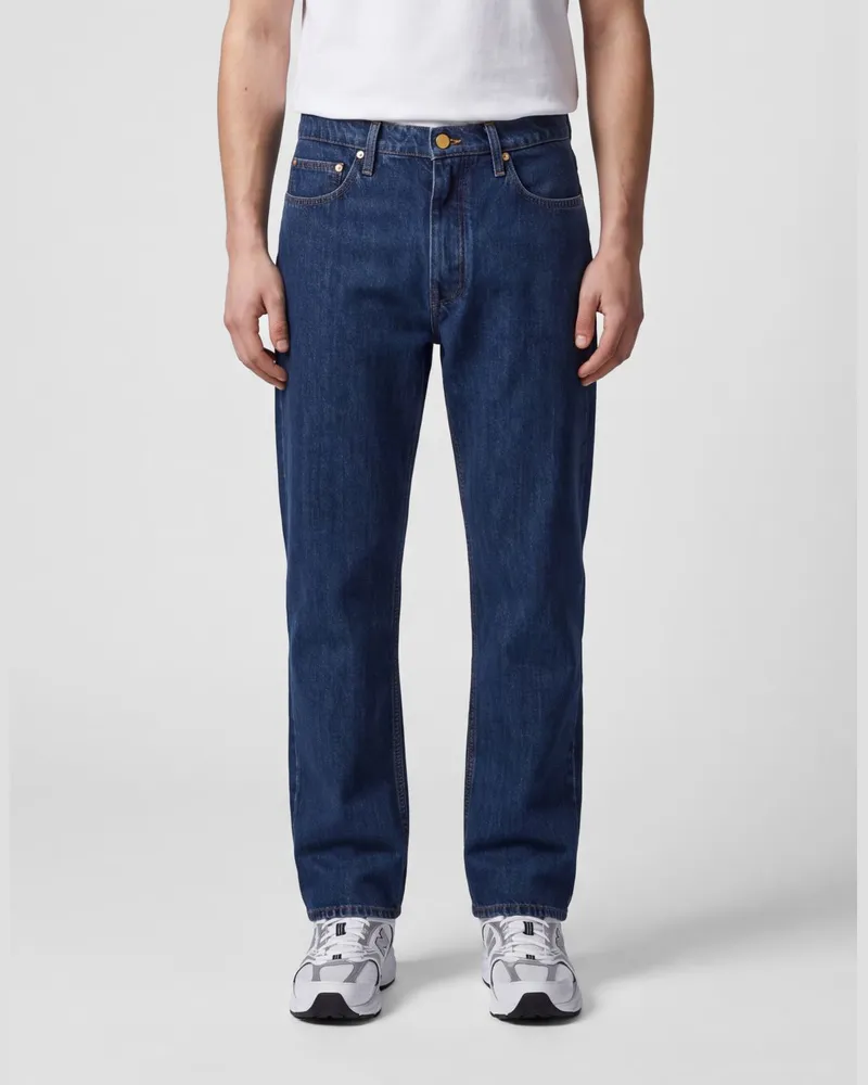 Jil Sander Straight Jeans mit mittlerer Leibhöhe aus Stretch-Baumwolldenim Denim
