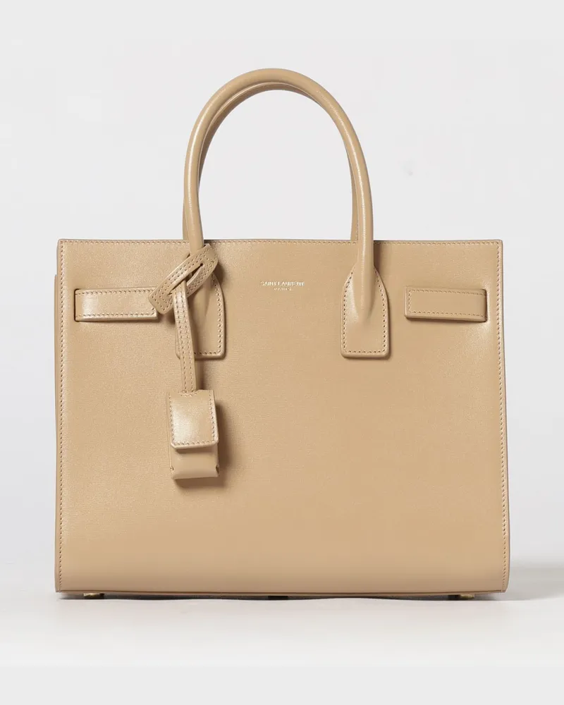 Saint Laurent Sac De Jour Ledertasche Beige