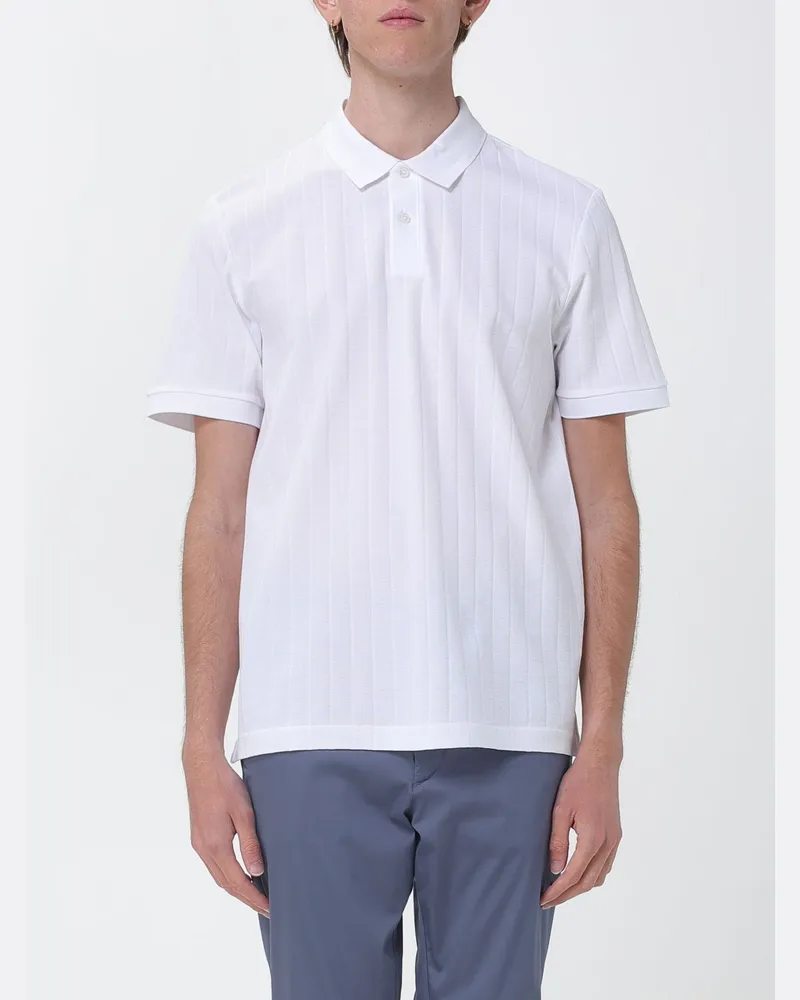 HUGO BOSS Baumwoll-Polohemd Weiß
