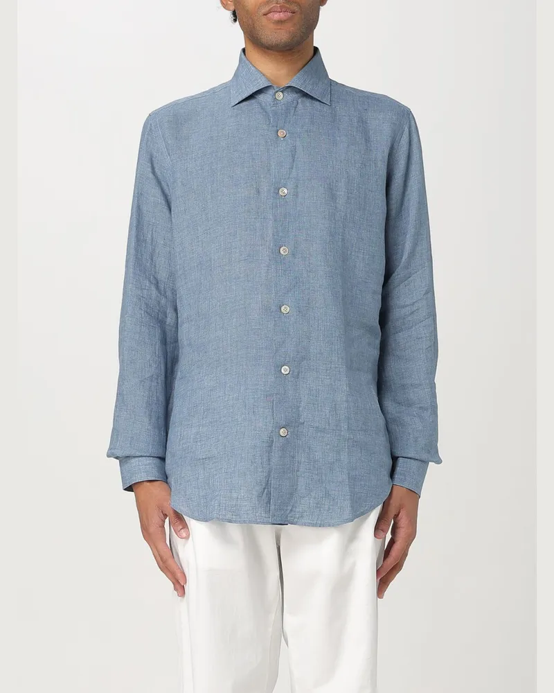 Eleventy Hemd herren Hellblau