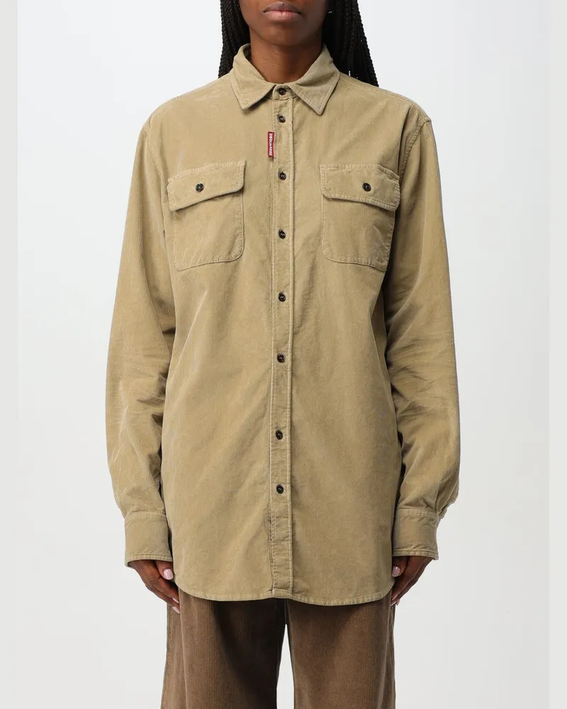 Dsquared2 Hemdbluse damen Beige