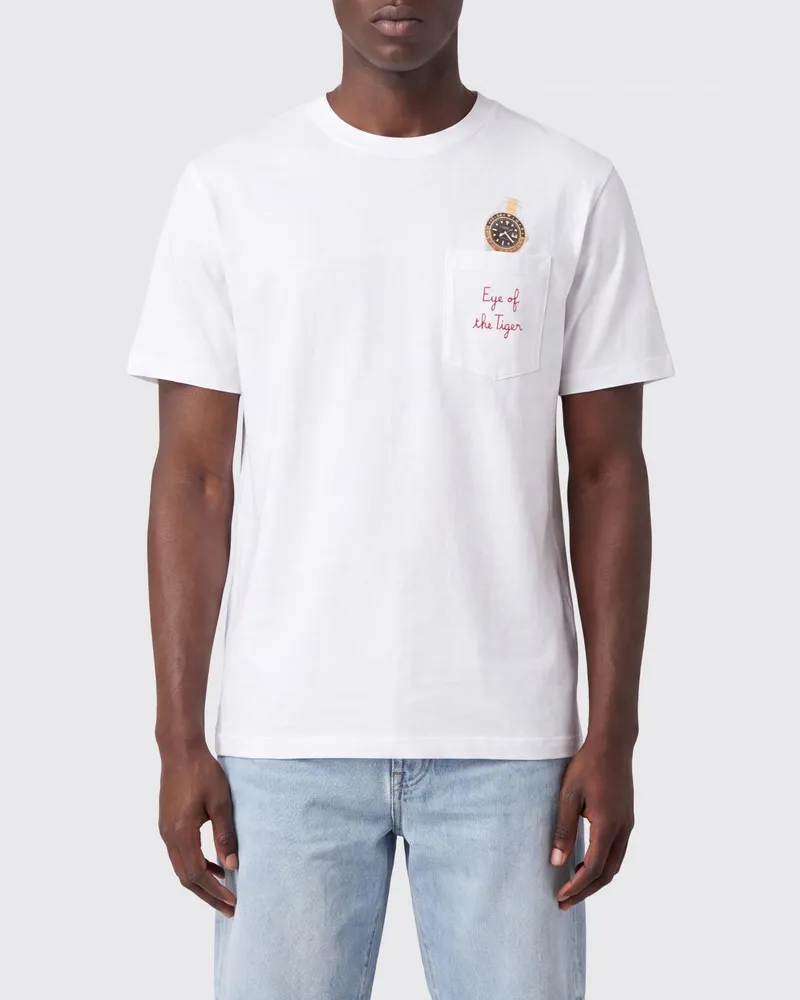 MC2 Saint Barth Baumwoll-T-Shirt mit Logo Rot