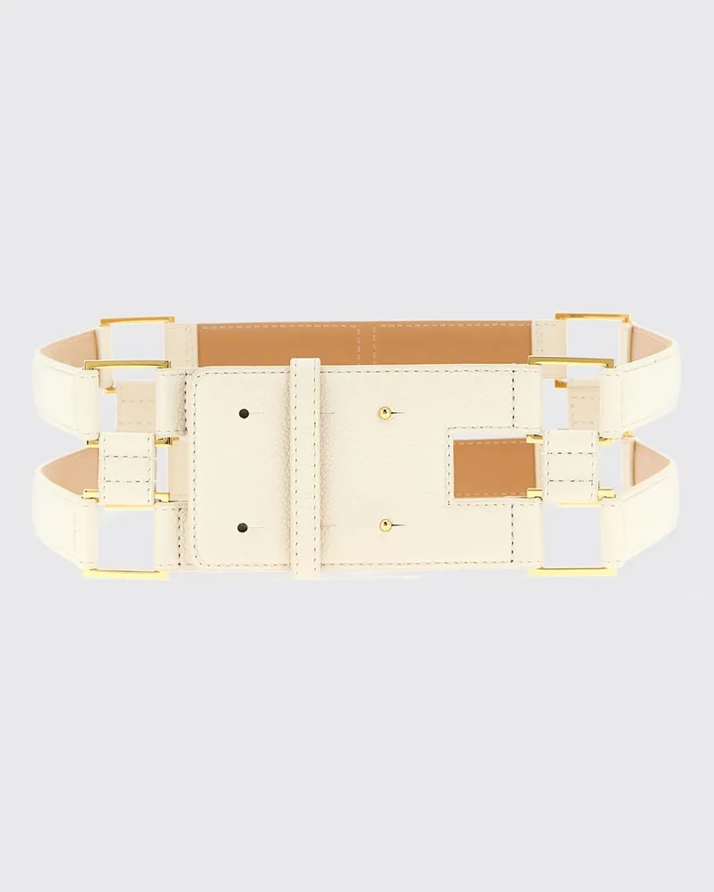 Elisabetta Franchi Gürtel damen Weiß