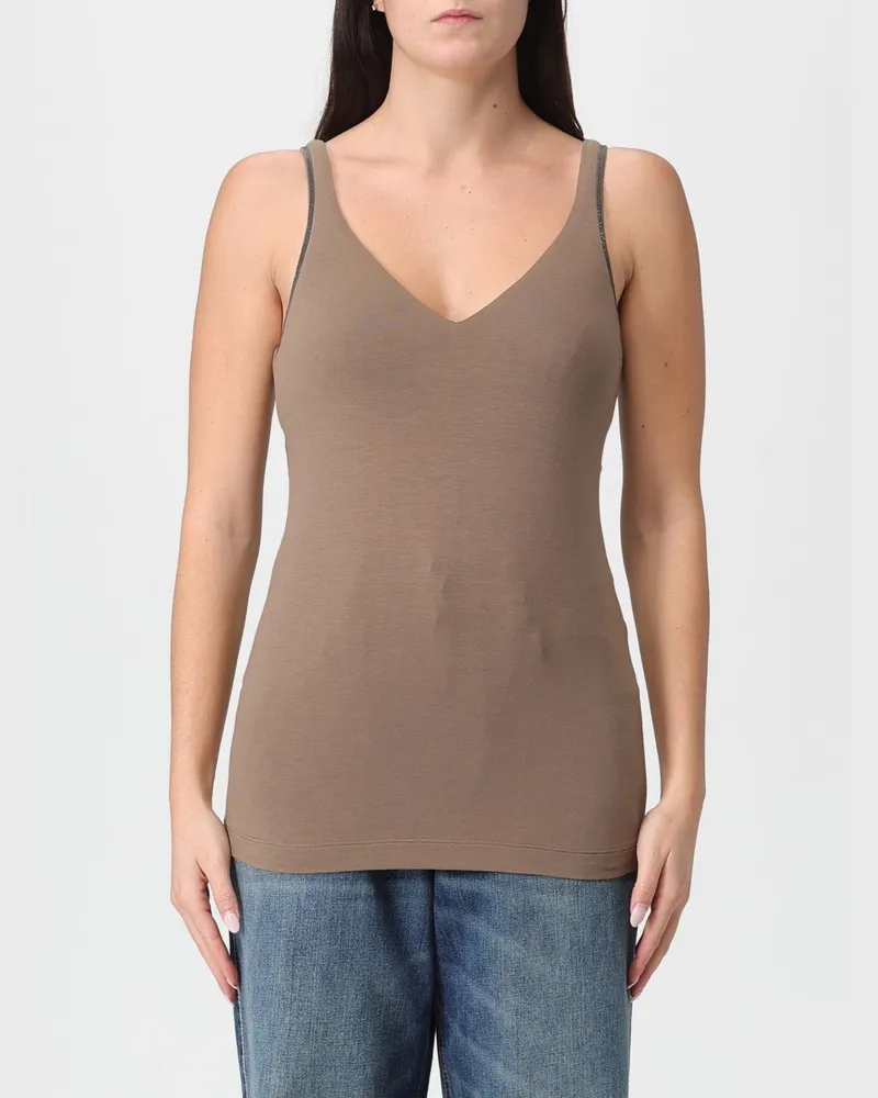 Brunello Cucinelli Top damen Kakao