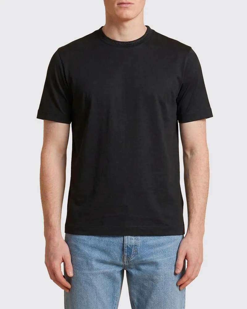 Canali T-shirt herren Blau