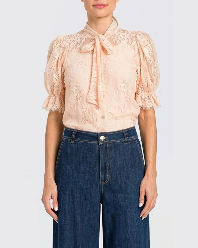 Twin-Set Hemdbluse damen Peach