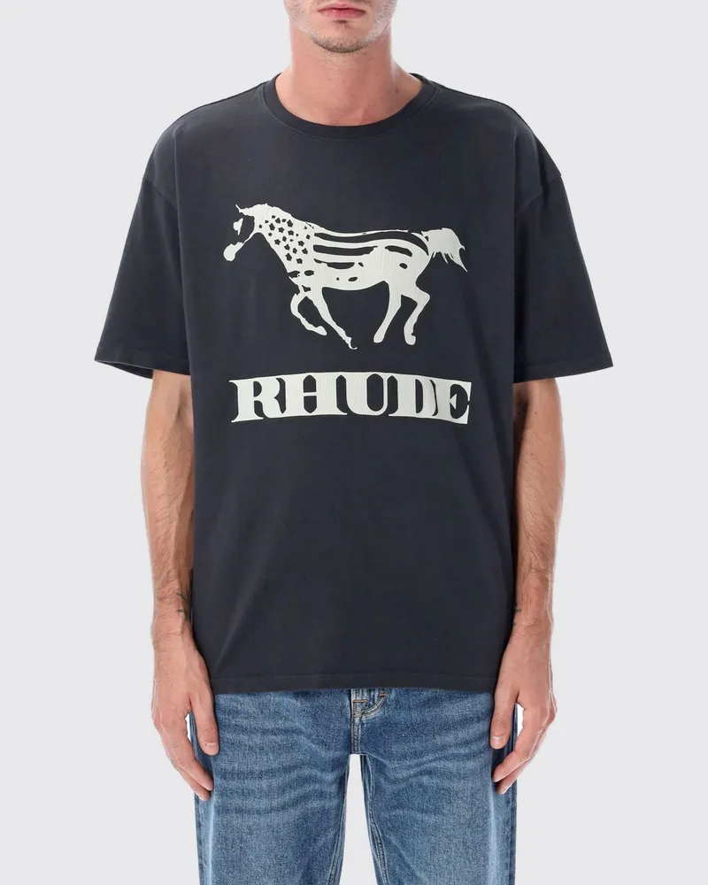 RHUDE T-shirt herren Schwarz