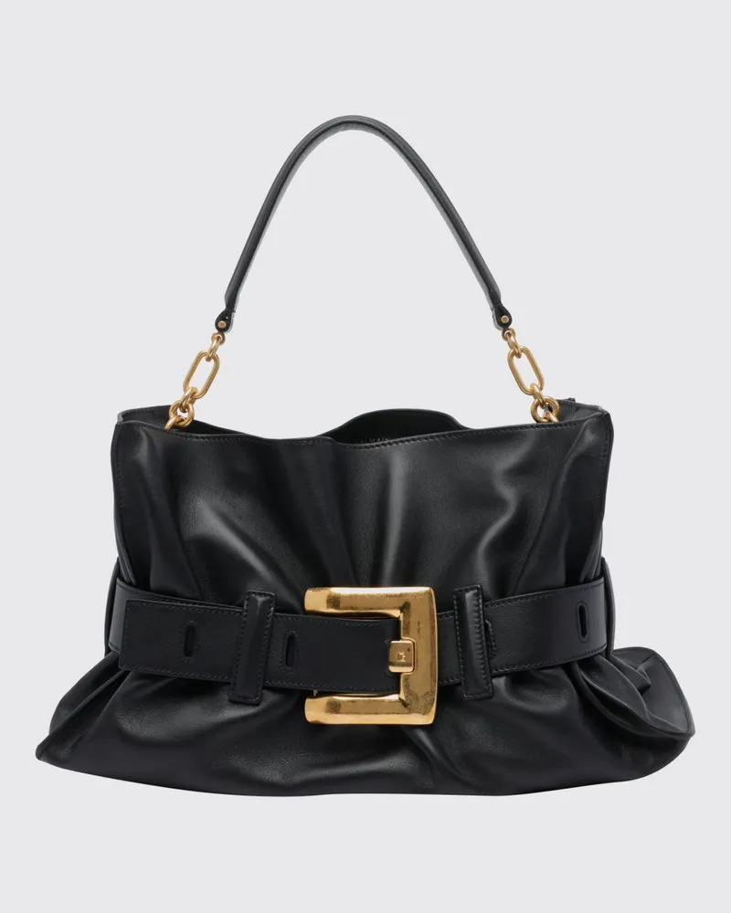 Balmain Schultertasche damen Schwarz