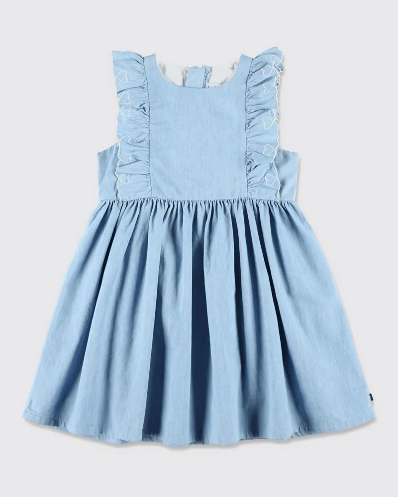Petit Bateau Kleid kinder Blau