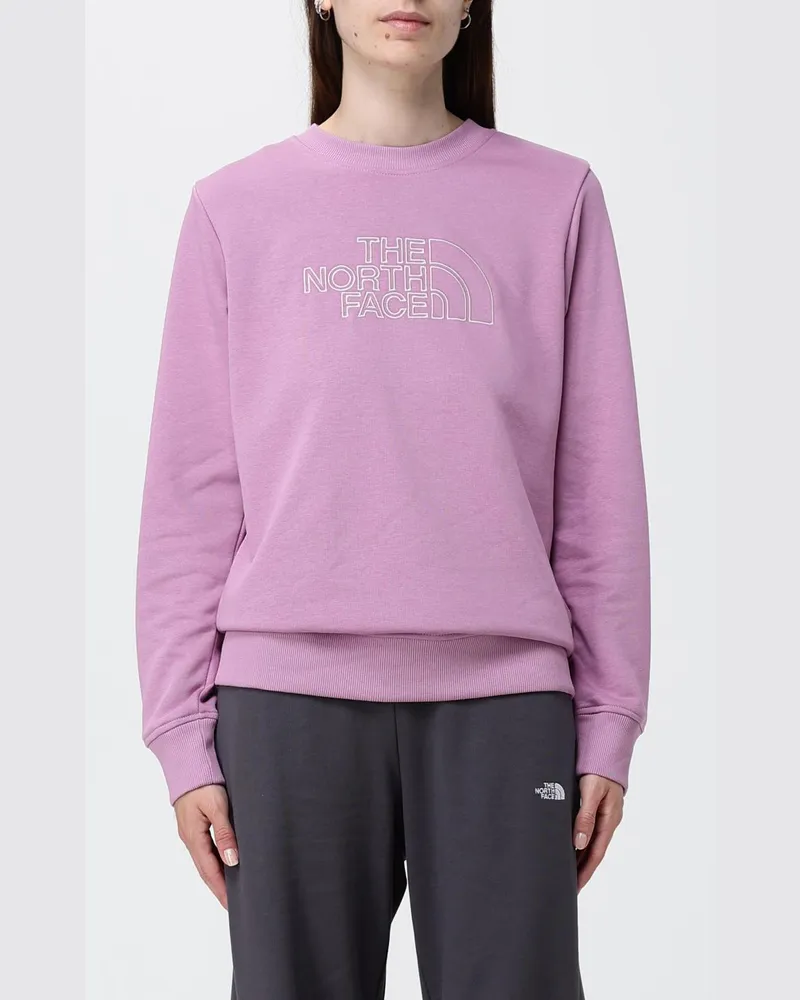 The North Face Drew Peak Light Baumwoll-Sweatshirt mit Rundhalsausschnitt und Logo-Stickerei Grau