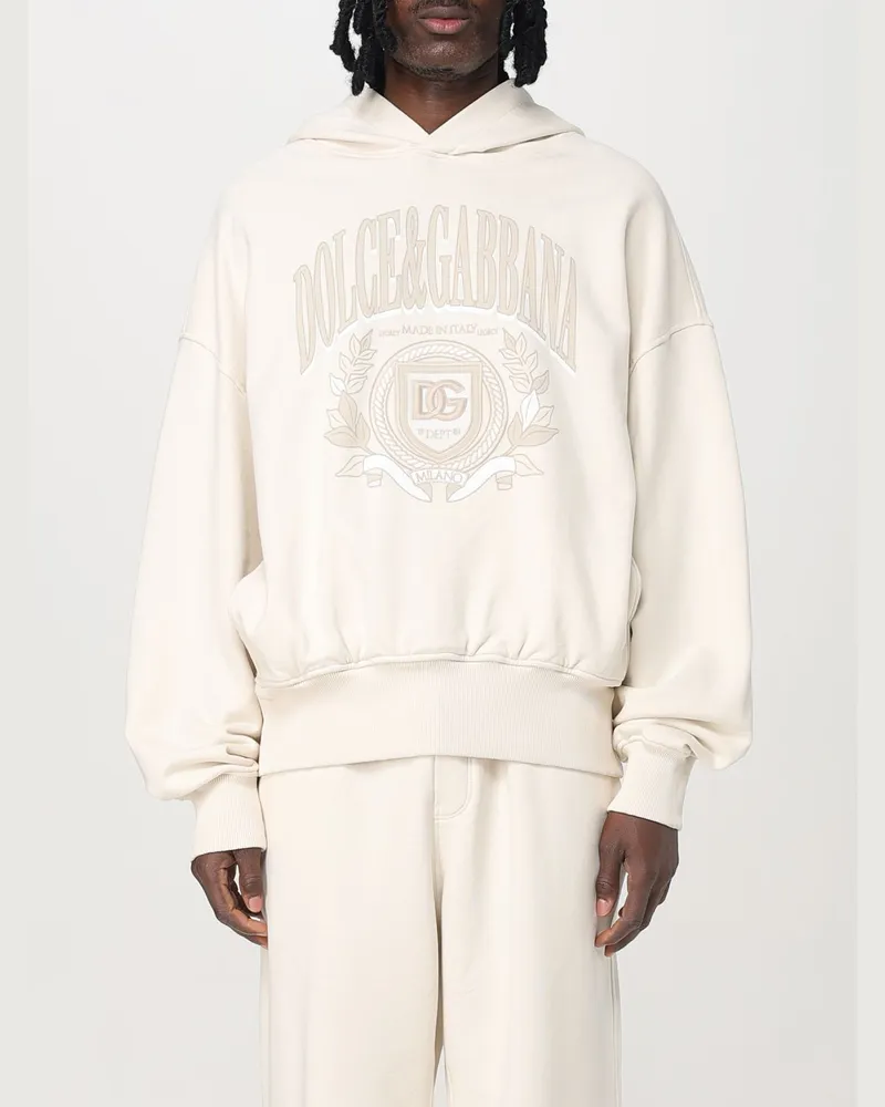 Dolce & Gabbana Sweatshirt herren Dolce & Gabbana Cream