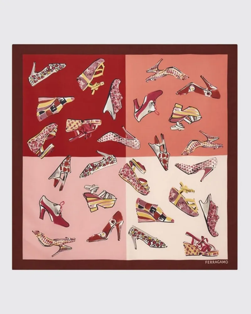 Ferragamo Schal damen Rot