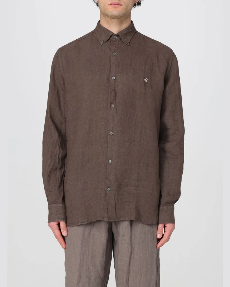Brooksfield Hemd herren Kakao
