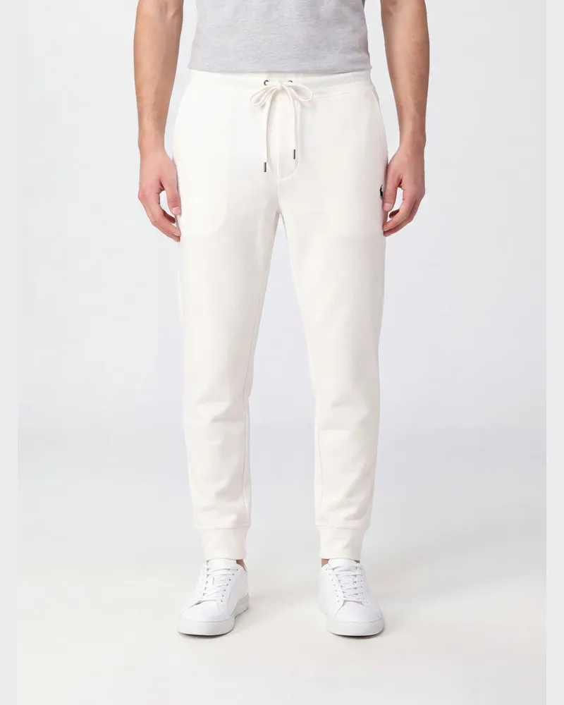 Ralph Lauren Jogginghose von aus Baumwollmischung mit Pony-Logo Weiß