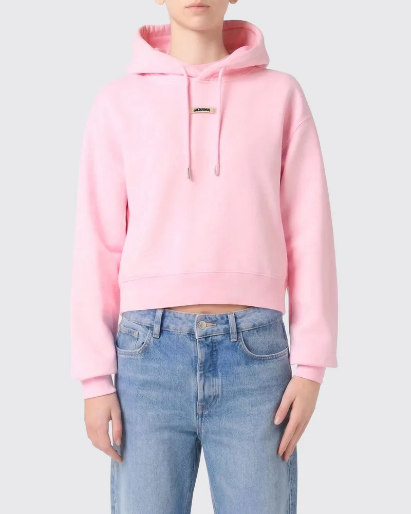 Jacquemus Kapuzenpullover aus Baumwolle Pink