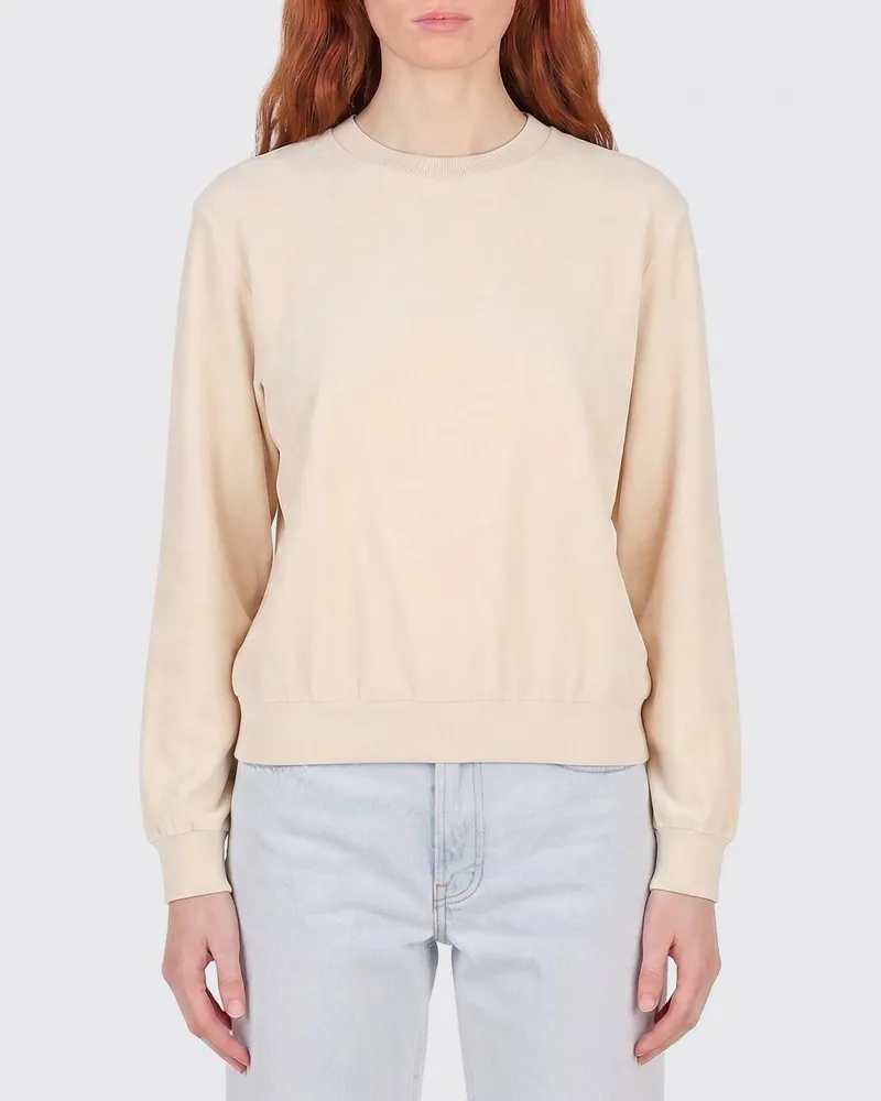ASPESI Baumwoll Rundhalspullover Ivory