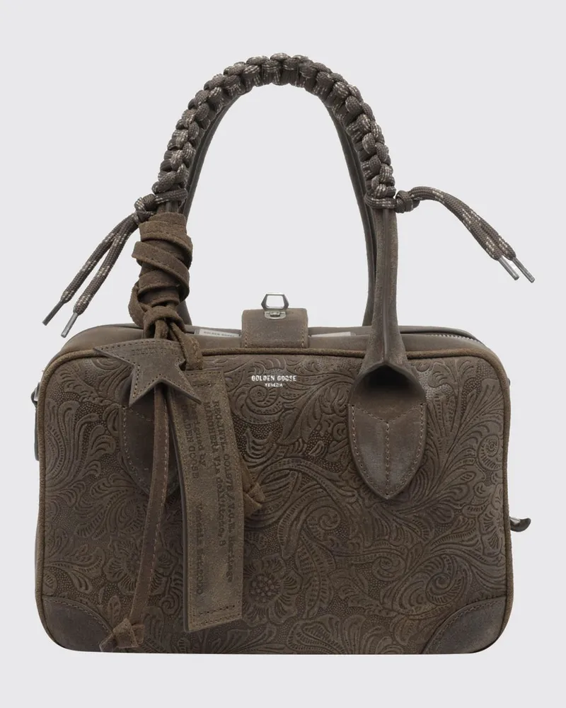 Golden Goose Vita Handtasche von aus gealtertem Leder mit Stern-Anhänger Grün