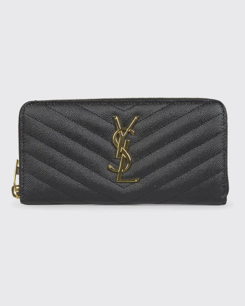 Saint Laurent Geldbörse damen Schwarz