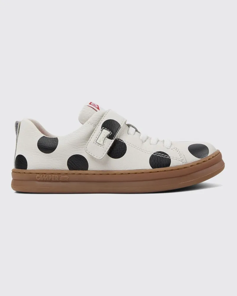 Camper Twins Leder-Sneaker mit Tupfen Bunt