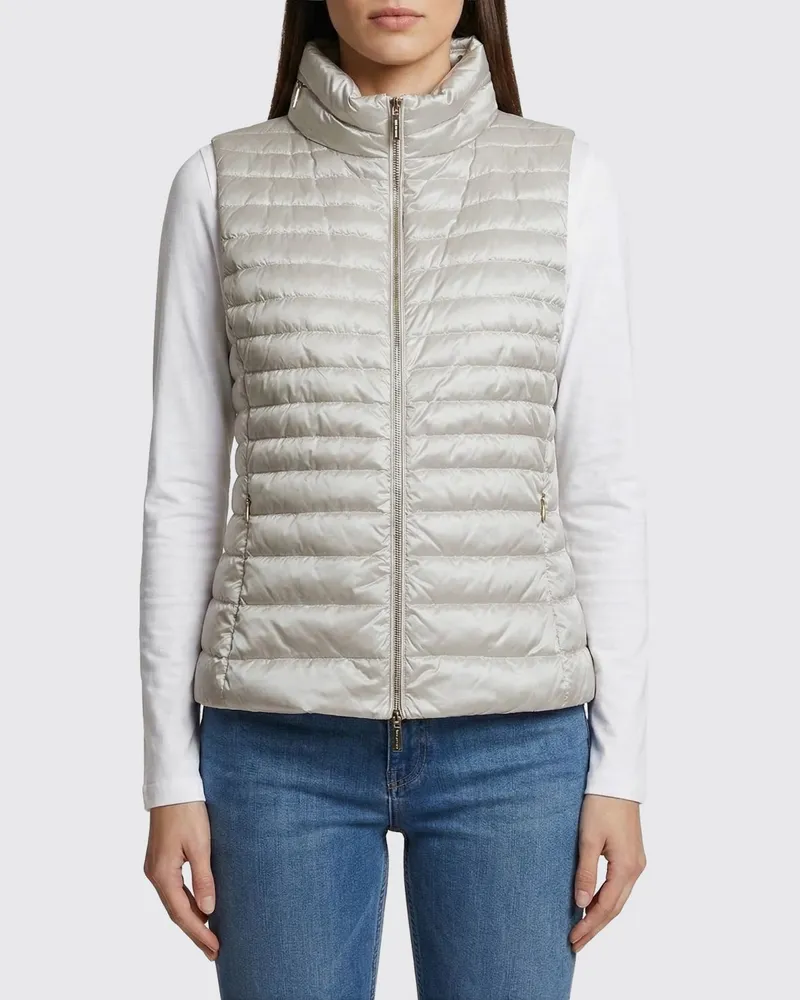 MOORER Weste damen Grau