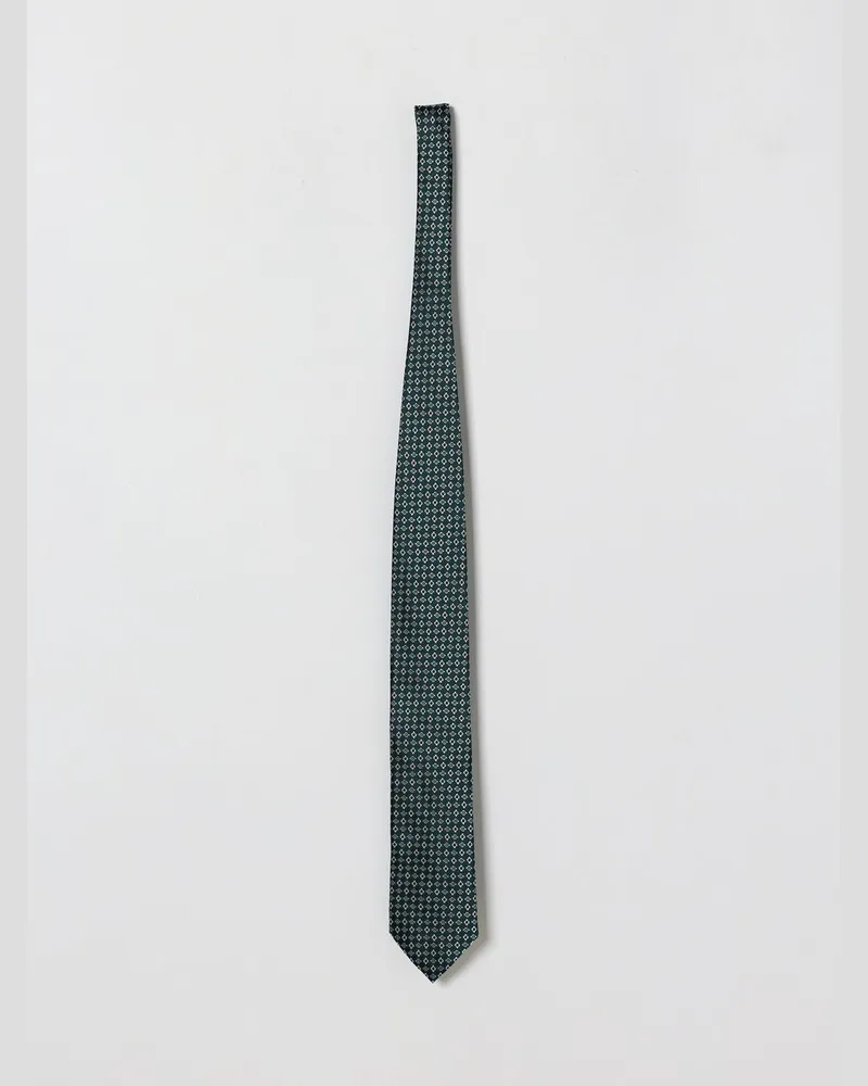 Ermenegildo Zegna Jacquard-Seidenkrawatte Grün